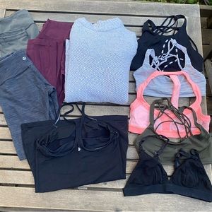Lululemon Bundle free to be wild bra and more (10 items!)